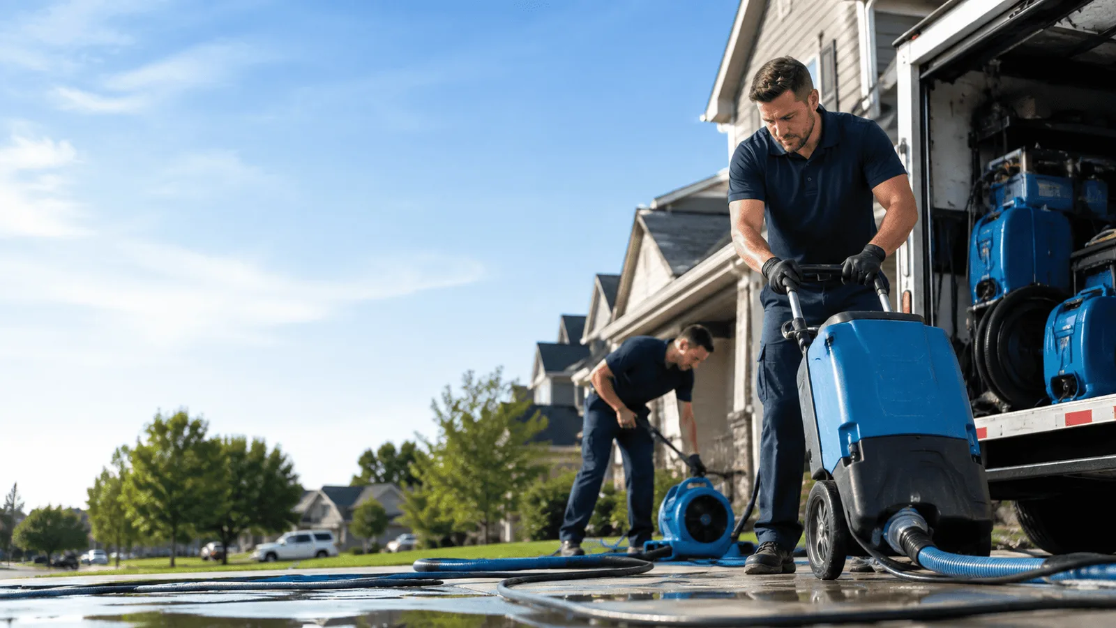 Preventive Water Damage Assessment being performed in Prairieburg, IA